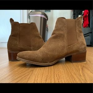 Steve Madden Cognac Suede Booties - Sz 8